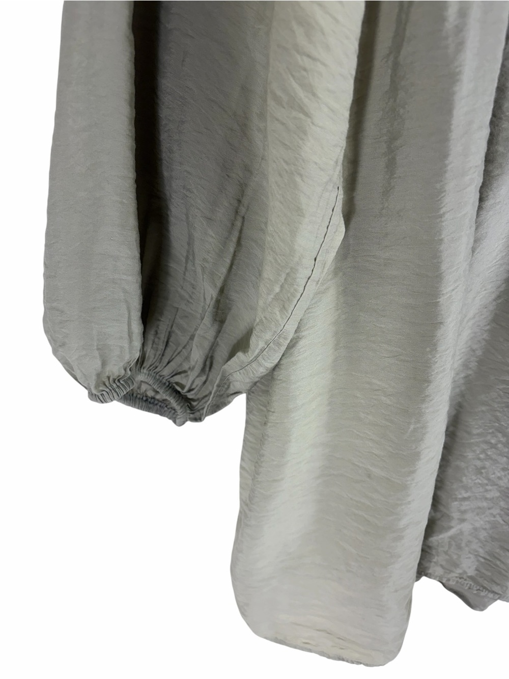 H&M Light Sage V-Neck Long Sleeve Women's Top/Dress SIZE XL - Picture 5 of 12